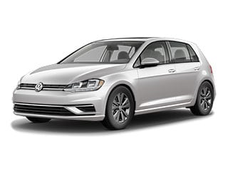 2021 Volkswagen Golf Hatchback White Silver Metallic